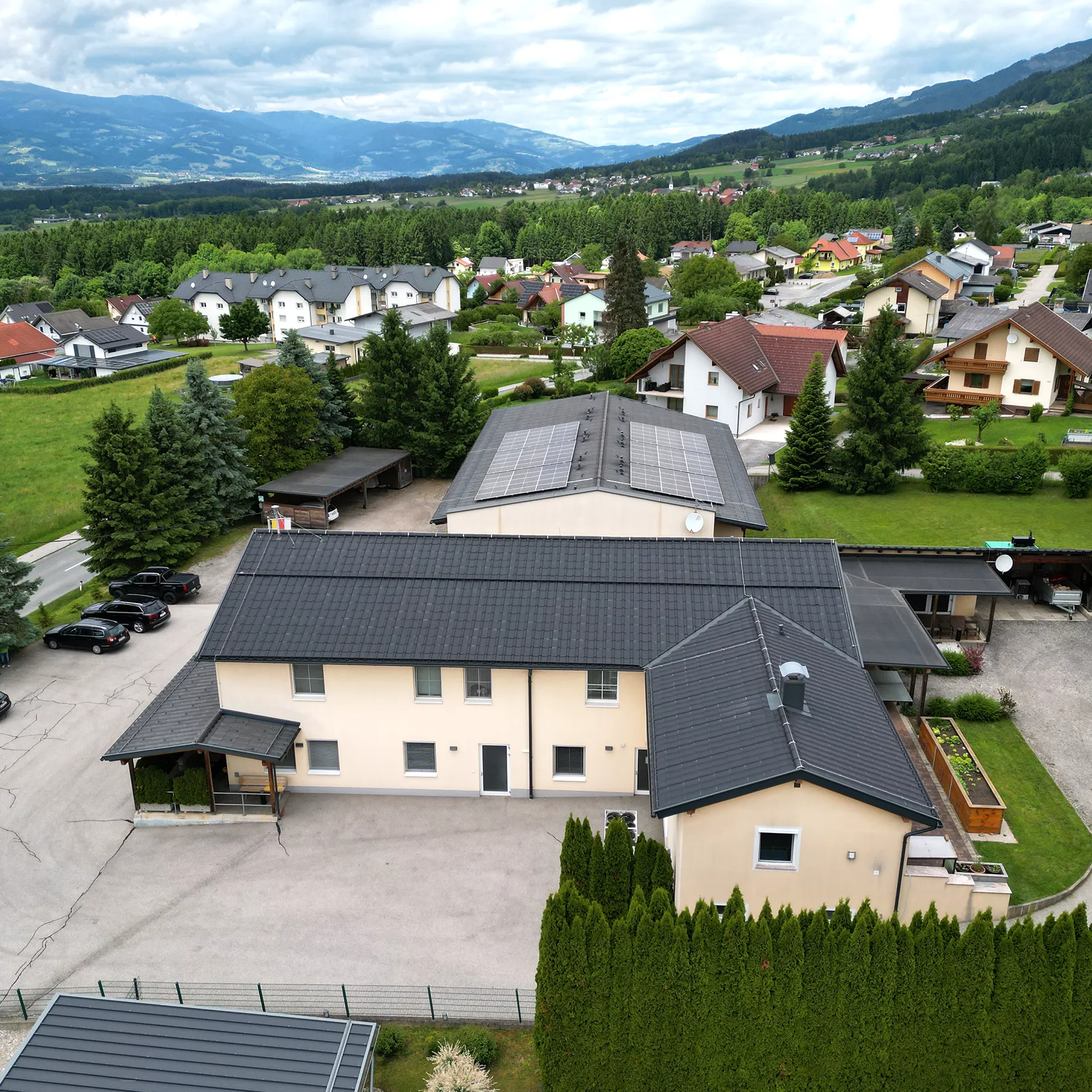 Außenansicht von Süden